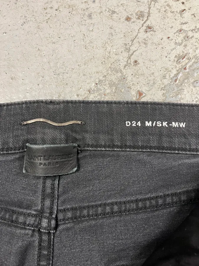 Saint Laurent Black Simple Denim Jeans - Image 7