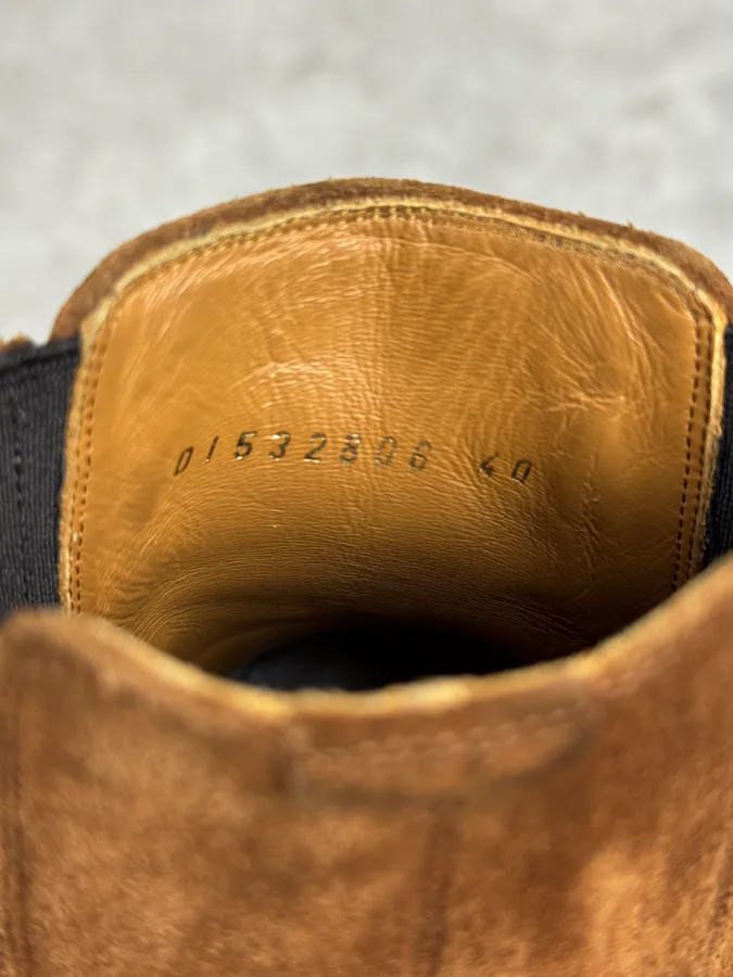 Saint Laurent Camel Suede Leather Boots - Image 7