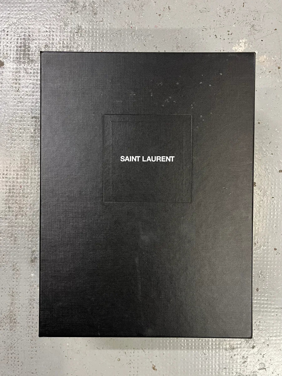 Saint Laurent Dark Grey Suede Chelsea Boots - Image 10