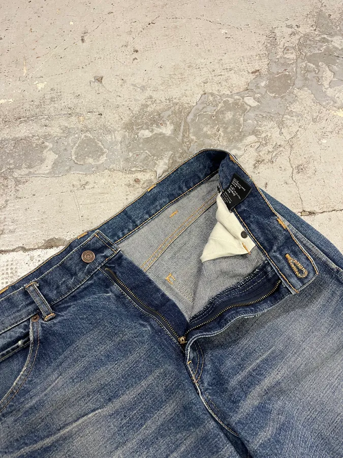 Saint Laurent Destroyed Blue Jean - Image 11