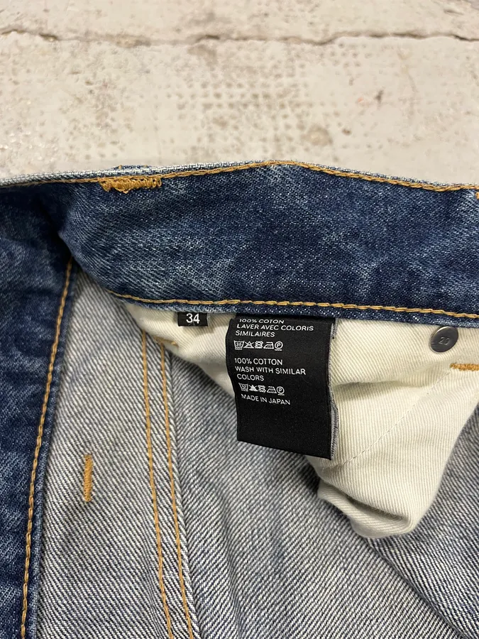 Saint Laurent Destroyed Blue Jean - Image 13