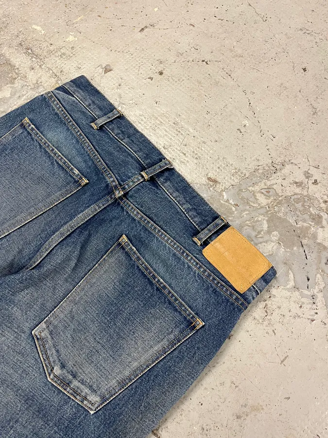 Saint Laurent Destroyed Blue Jean - Image 9