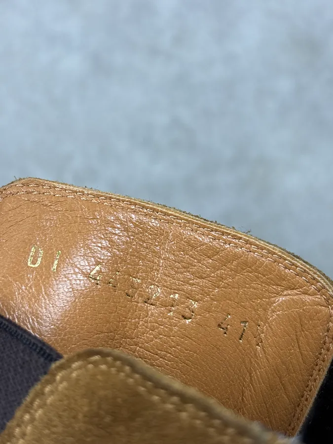 Saint Laurent Paris Wyatt Suede Beige Leather Boots - Image 10
