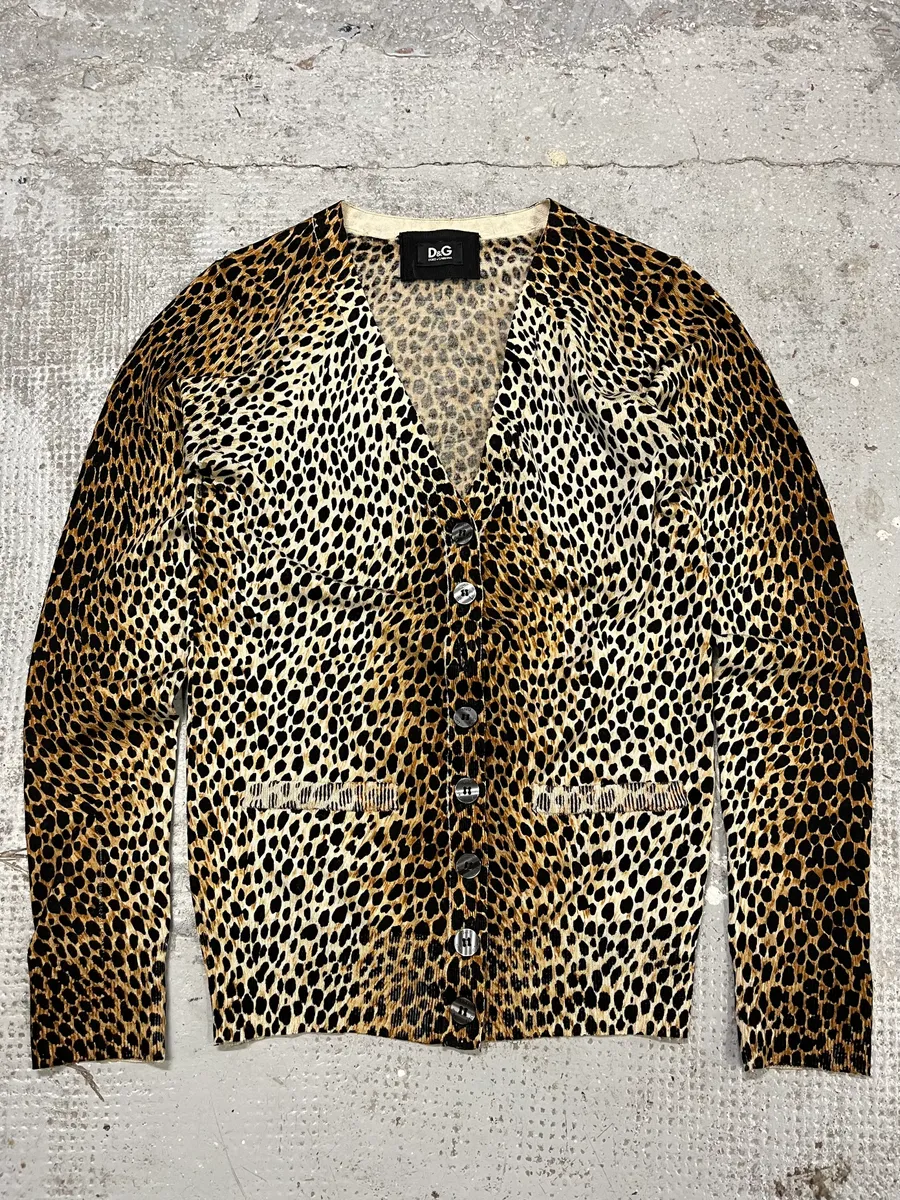 SS1996 Dolce & Gabbana Leopard Cardigan