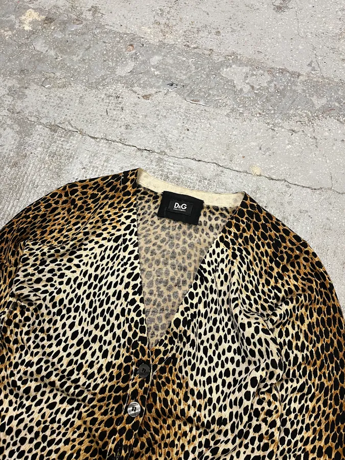 SS1996 Dolce & Gabbana Leopard Cardigan - Image 2