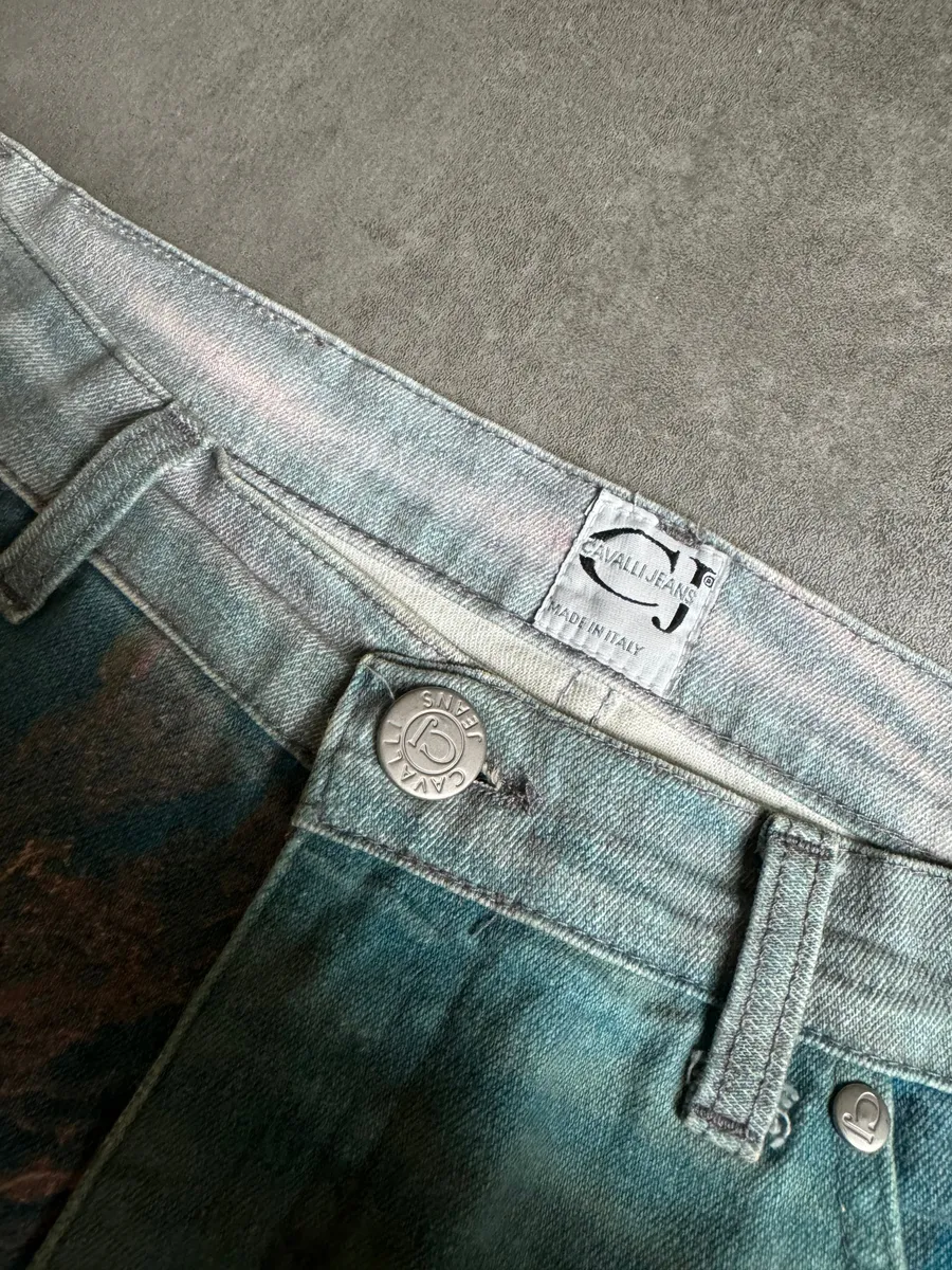 SS1998 Cavalli Renaissance Ocean Coral Pants - Image 7