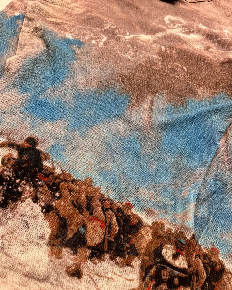 SS1998 Jean Paul Gaultier Landscape Brown Mesh Longsleeve - Image 7