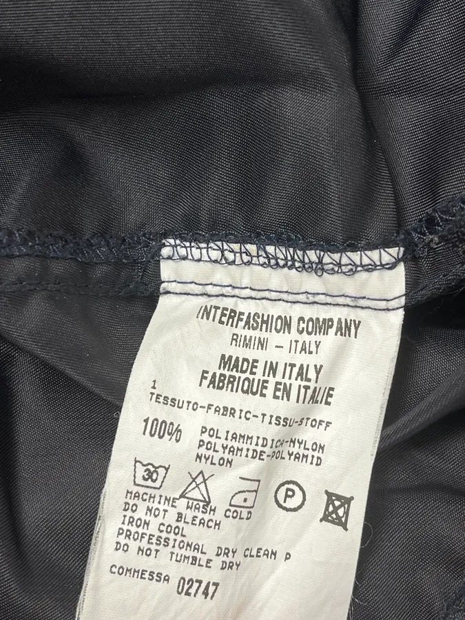 SS1998 Marithé + François Girbaud Navy Nylon Cargo Pocket Jacket - Image 12