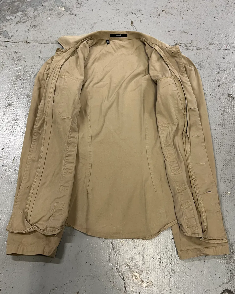 SS1999 Gucci Beige Cargo Shirt by Tom Ford - Image 9