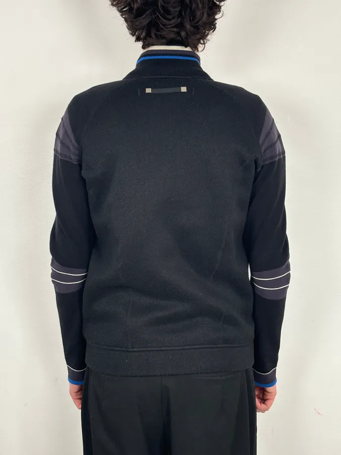 SS1999 Marithé + François Girbaud Black Polartec Biker Zip-up Sweater - Image 3