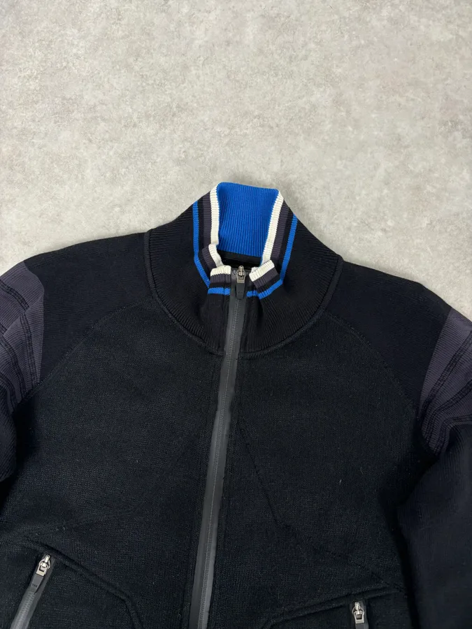 SS1999 Marithé + François Girbaud Black Polartec Biker Zip-up Sweater - Image 4