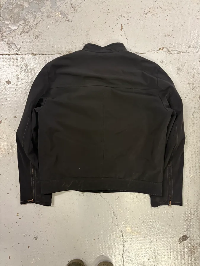SS1999 Prada Black Nylon Zip Moto Jacket - Image 5