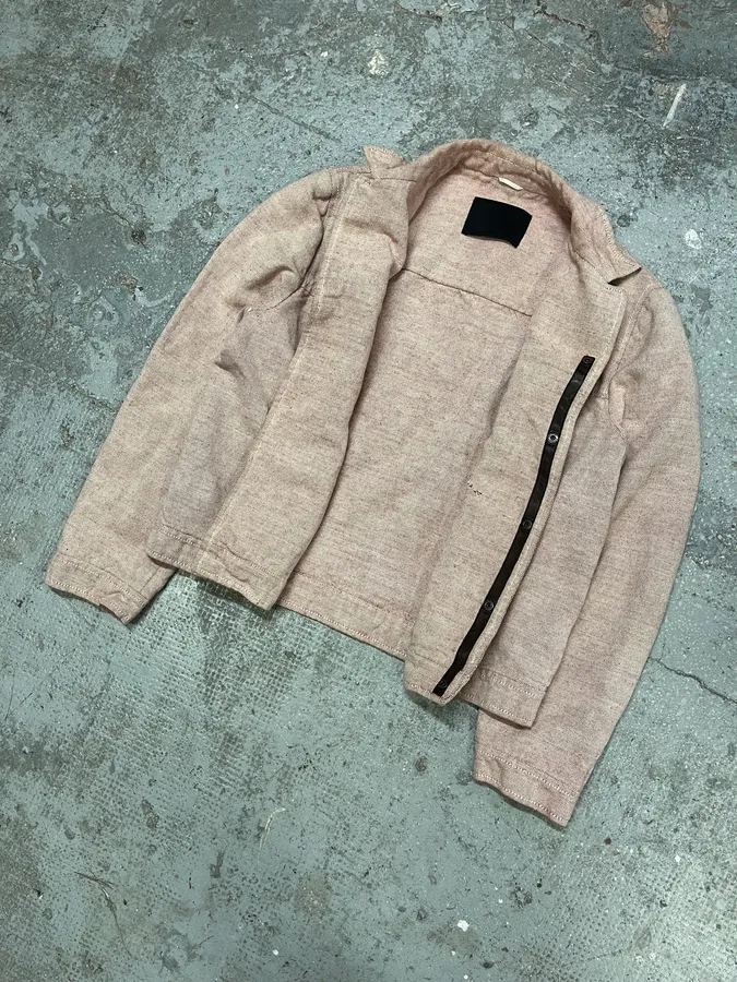 SS1999 Prada Pink Linen Jacket - Image 6