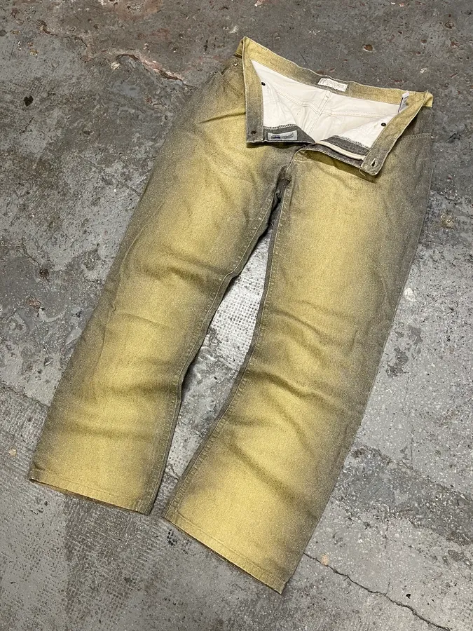 SS1999 Roberto Cavalli Faded Gold Glamour Pants - Image 6