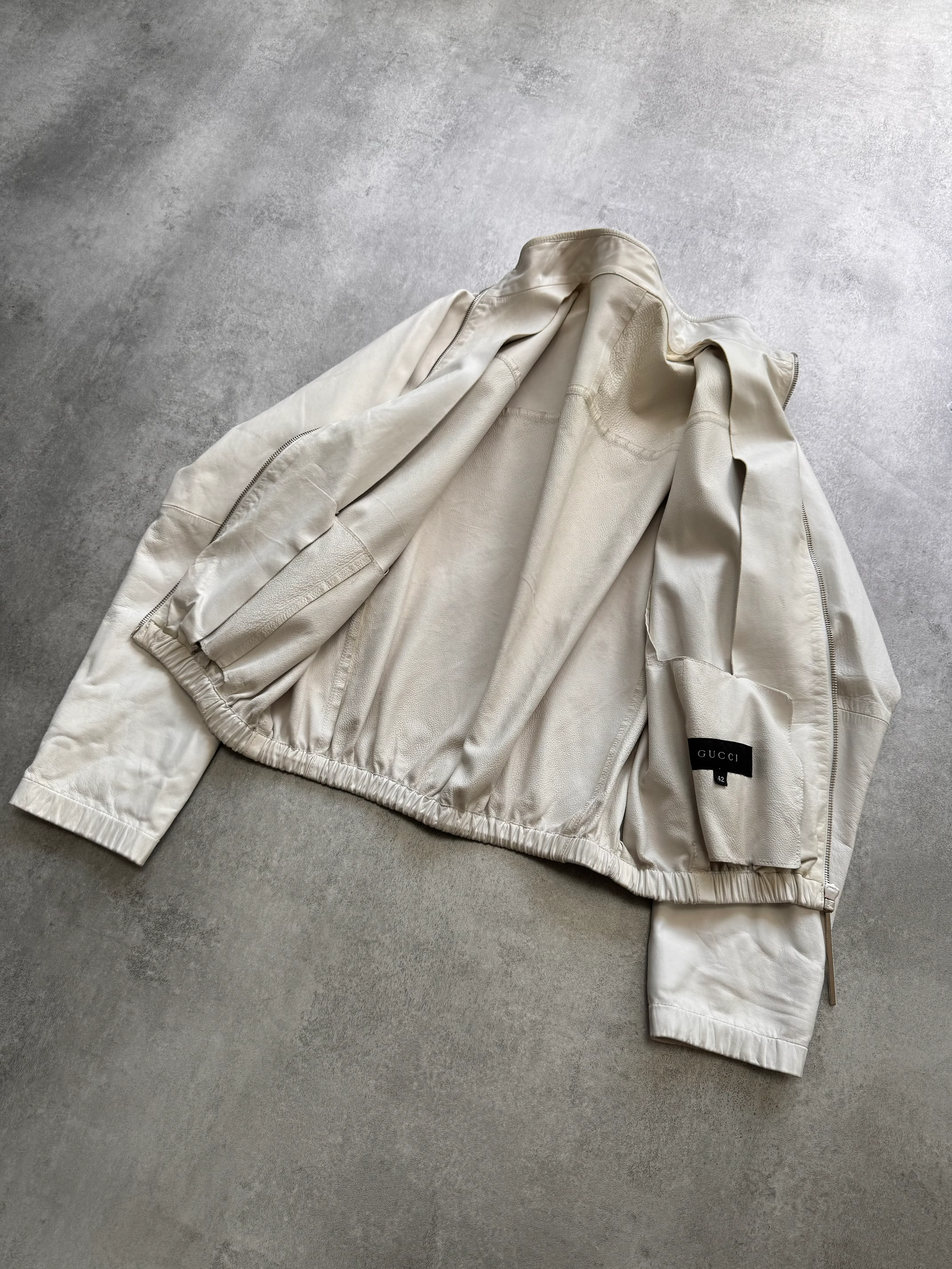 SS2000 Gucci Lambskin Leather Track Jacket - Image 5