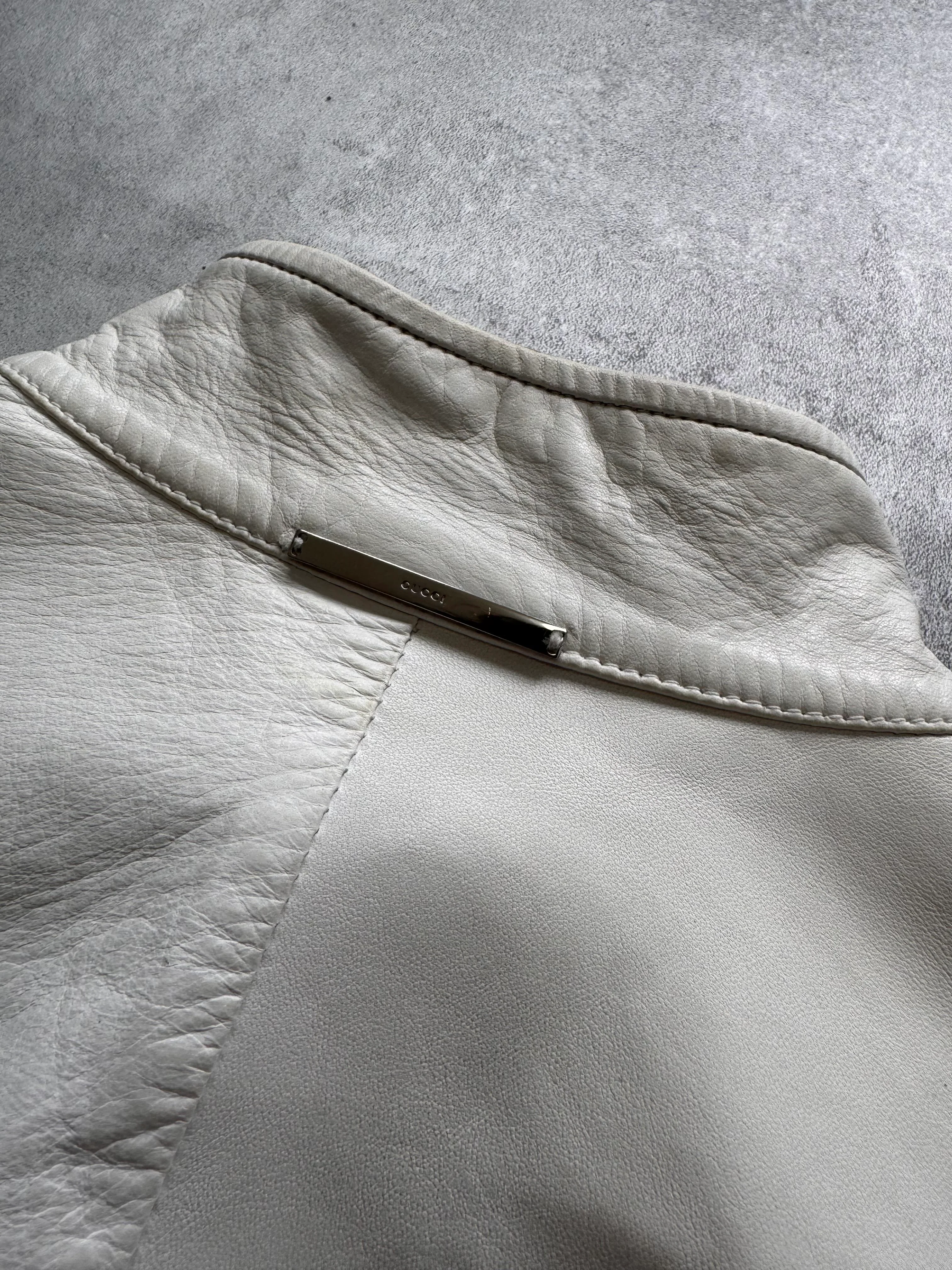 SS2000 Gucci Lambskin Leather Track Jacket - Image 7
