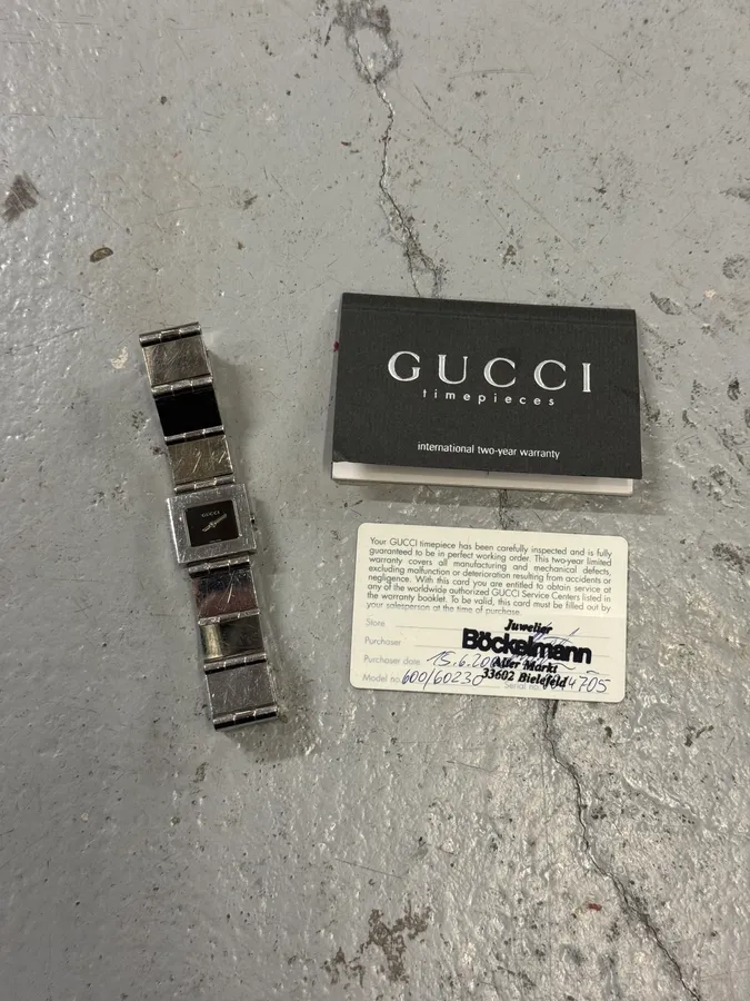 SS2000 Gucci Square Minimalist Stainless Steel Watch by Tom Ford - Image 2