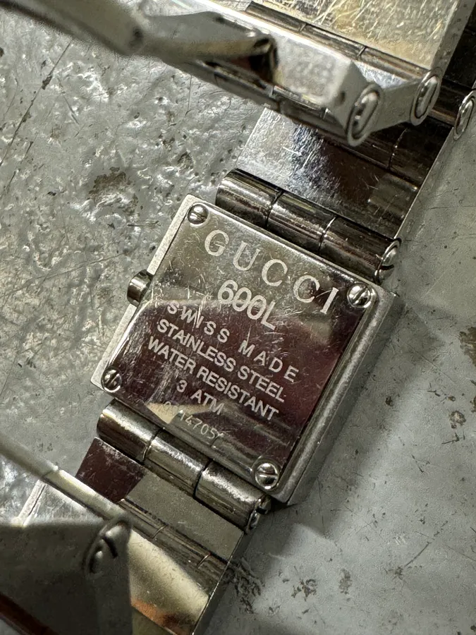 SS2000 Gucci Square Minimalist Stainless Steel Watch by Tom Ford - Image 7