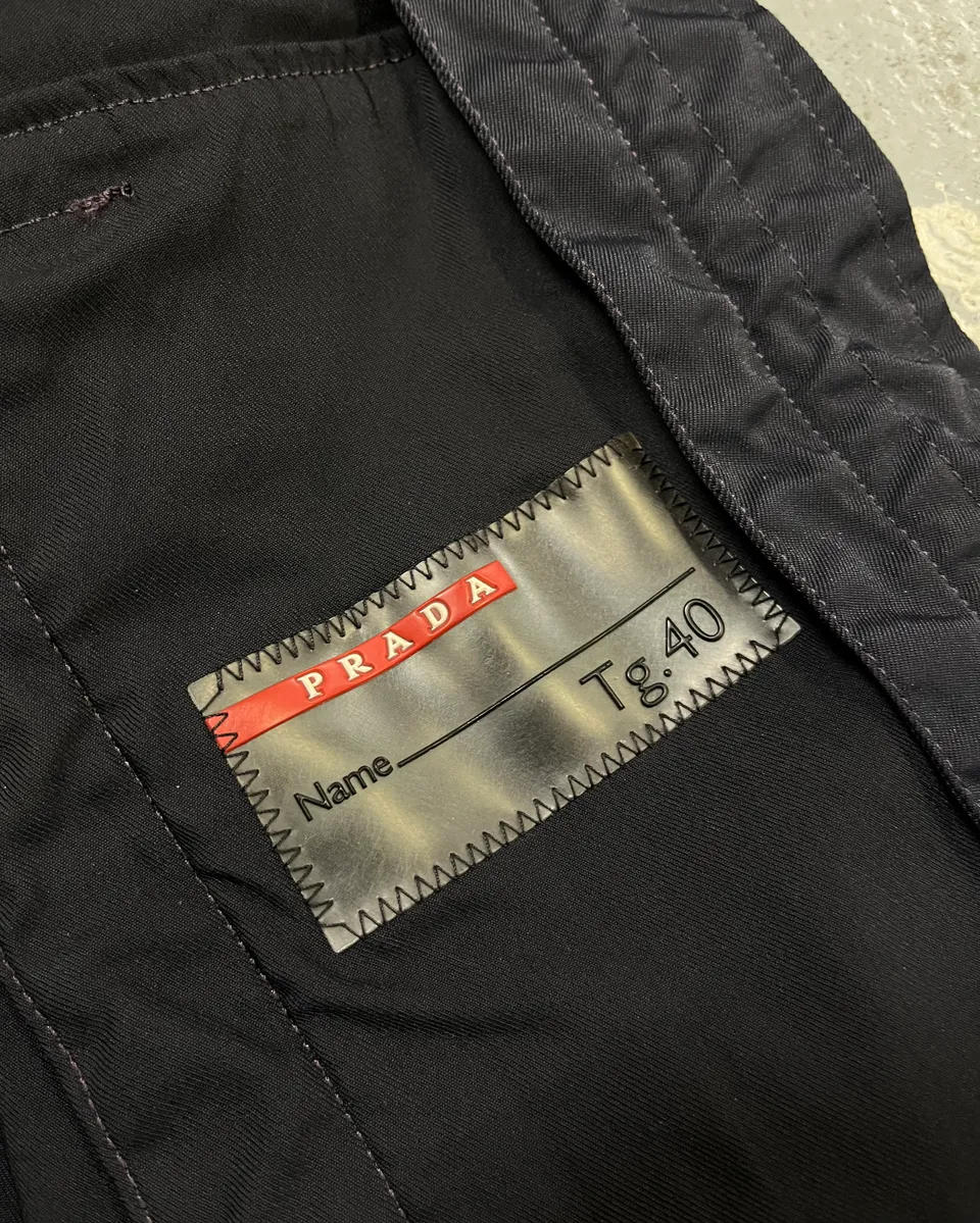 SS2000 Prada Navy Nylon Zip Sport Light Jacket - Image 11