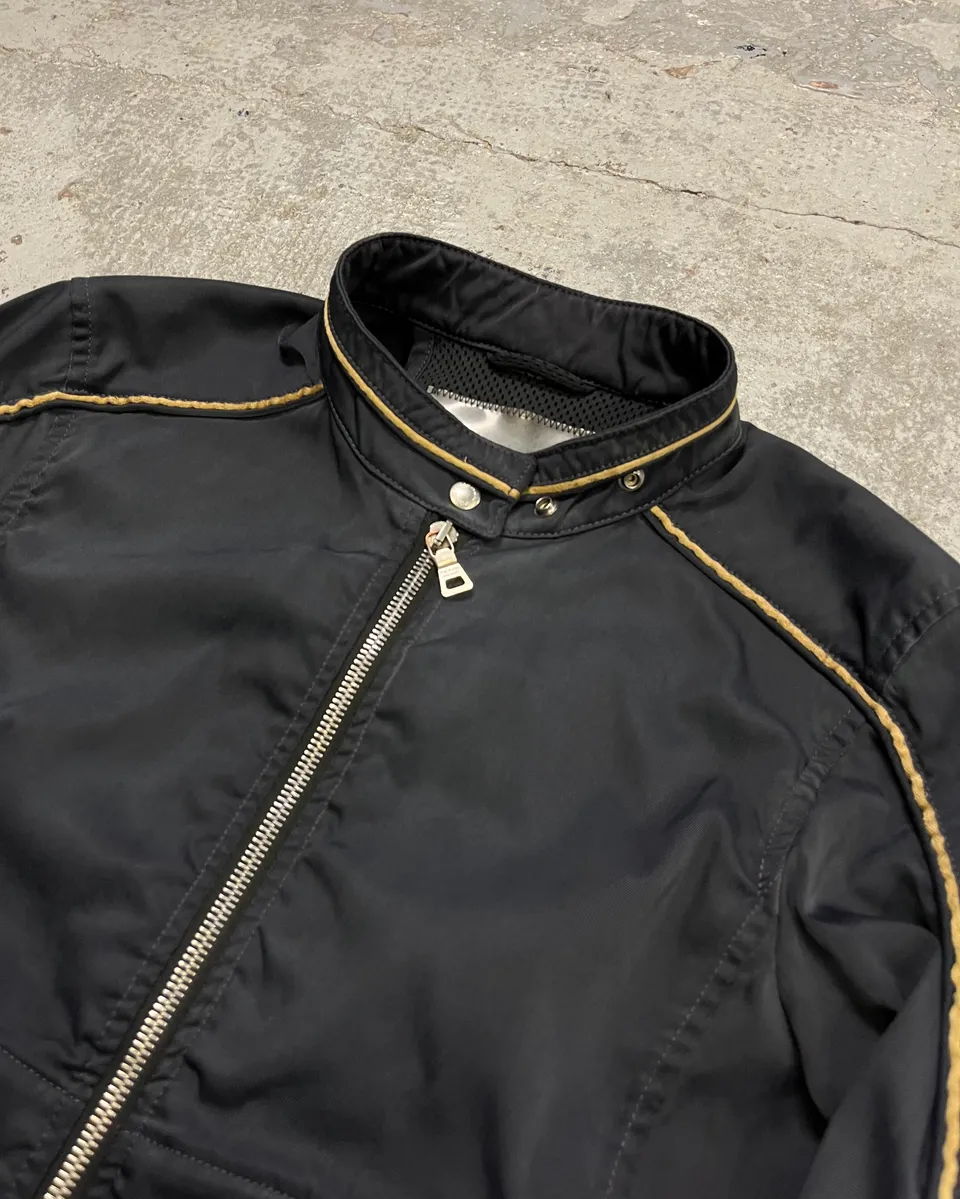 SS2000 Prada Navy Nylon Zip Sport Light Jacket - Image 5