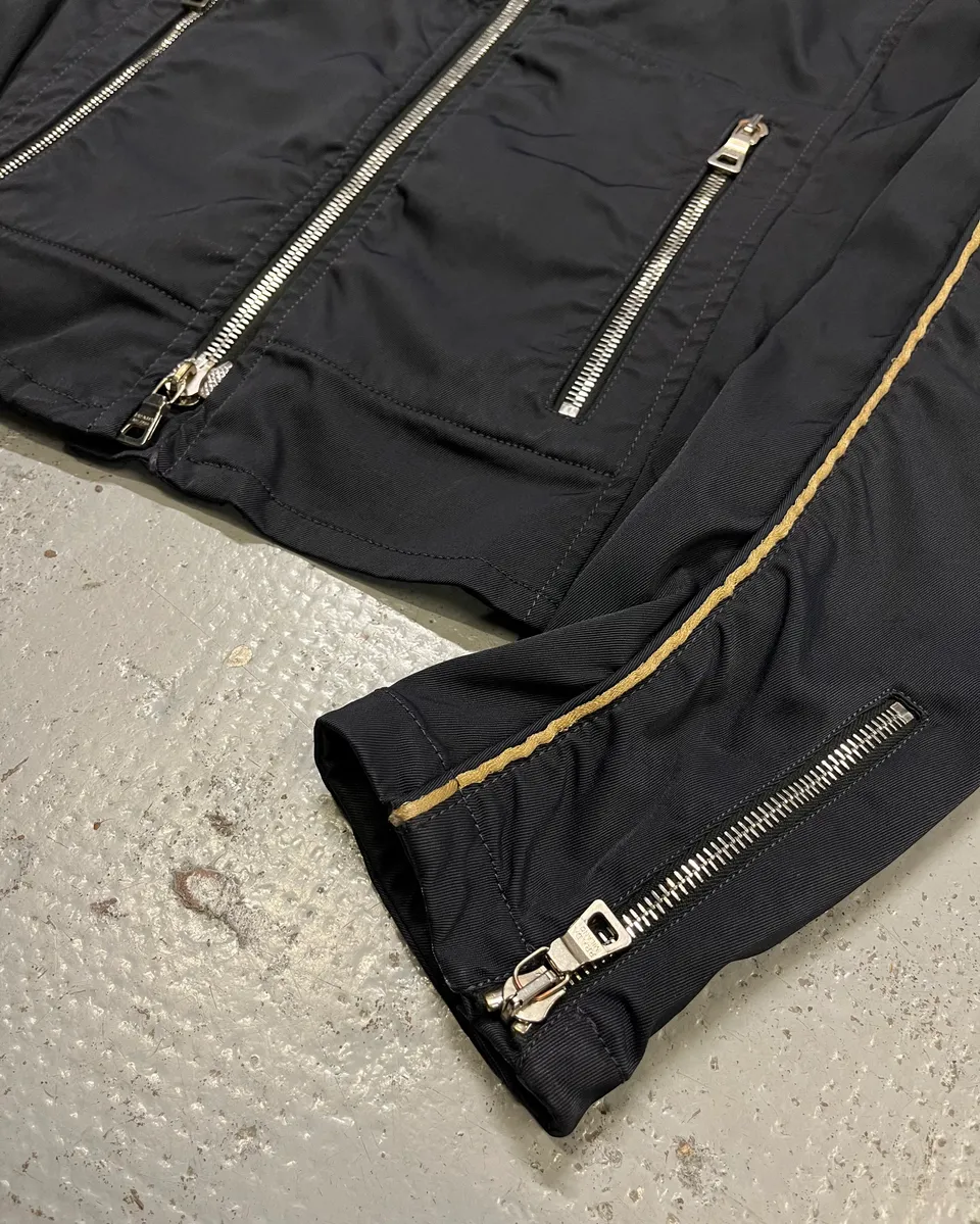 SS2000 Prada Navy Nylon Zip Sport Light Jacket - Image 6