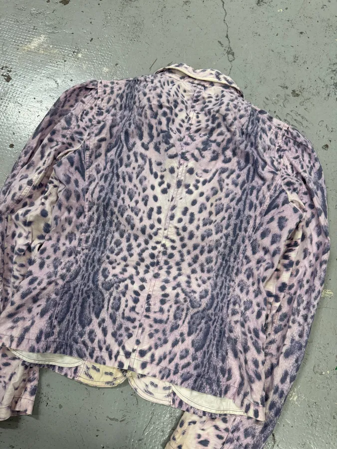 SS2000 Roberto Cavalli Pink Leopard Blazer Jacket - Image 6
