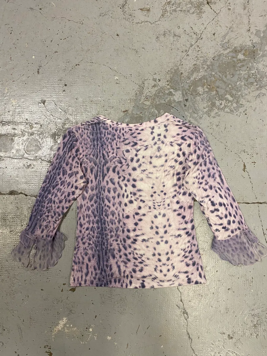 SS2000 Roberto Cavalli Pink Leopard Top - Image 4