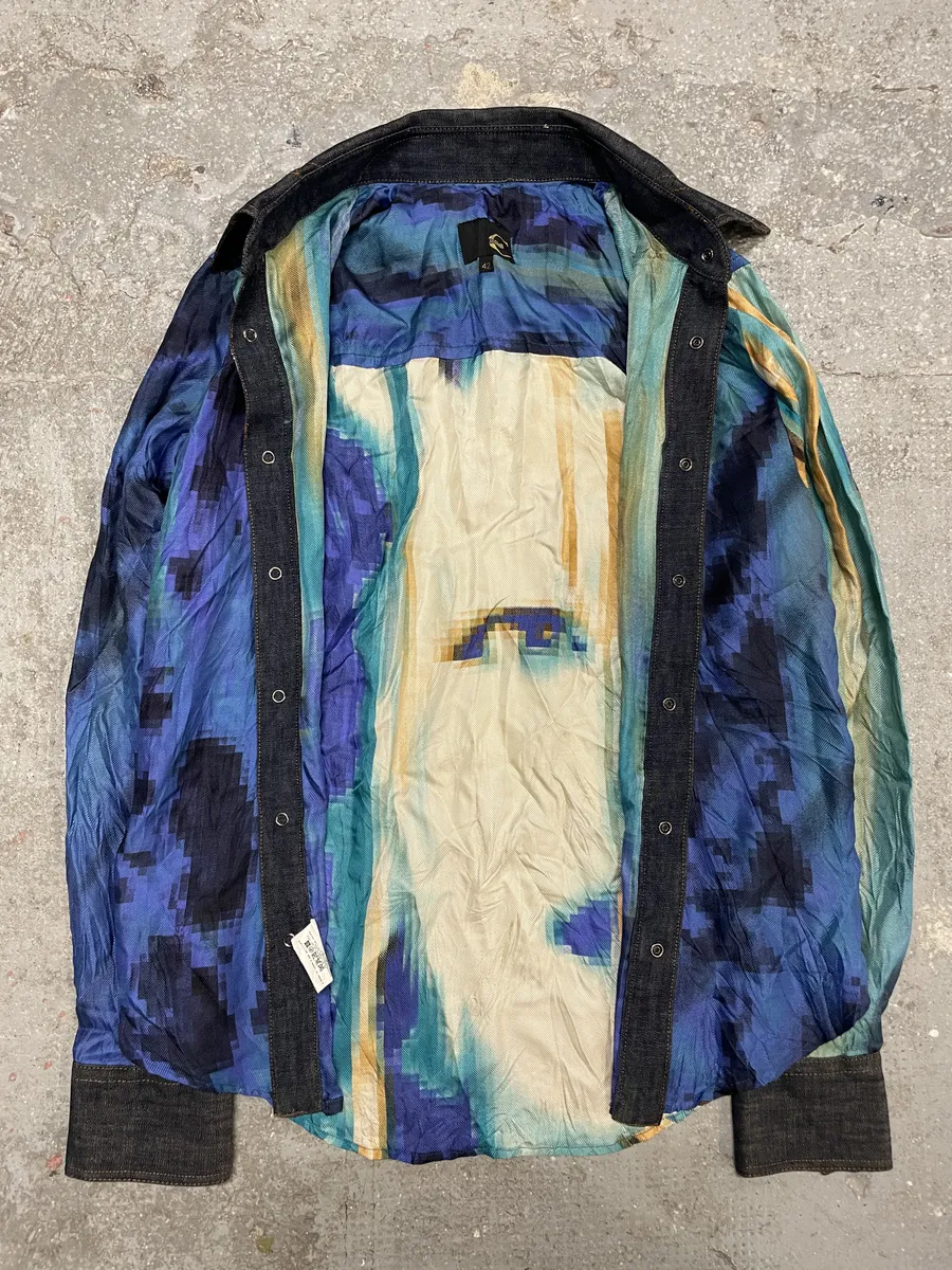 SS2001 Cavalli Pixelized Art Shirt - Image 3