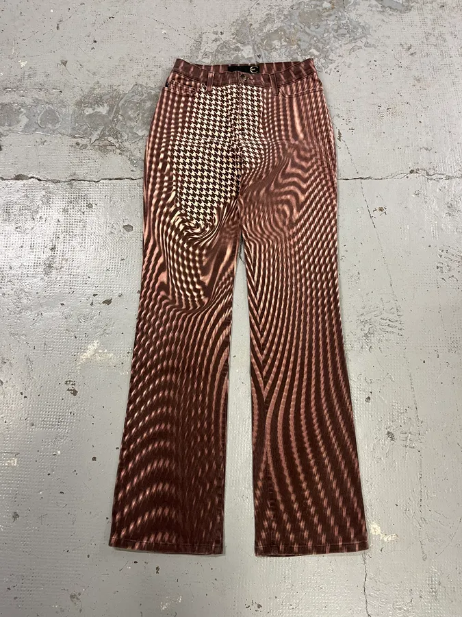 SS2001 Cavalli Psychedelic Hallucination Purple Pants - Image 5