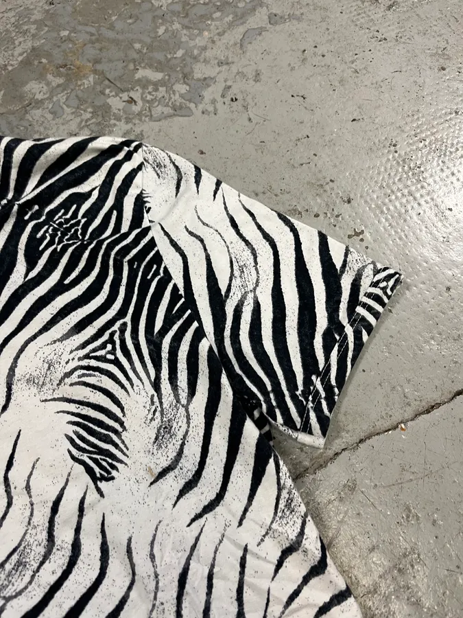 SS2001 Roberto Cavalli Black & White Zebra Savage Tee-Shirt - Image 2