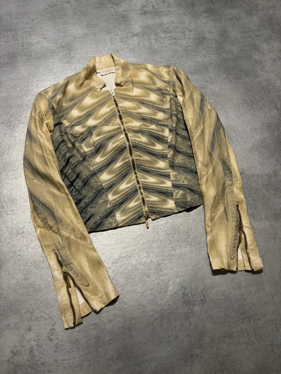 SS2001 Roberto Cavalli Optical Illusion Psycho Jacket - Image 10