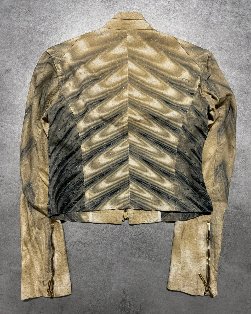 SS2001 Roberto Cavalli Optical Illusion Psycho Jacket - Image 2