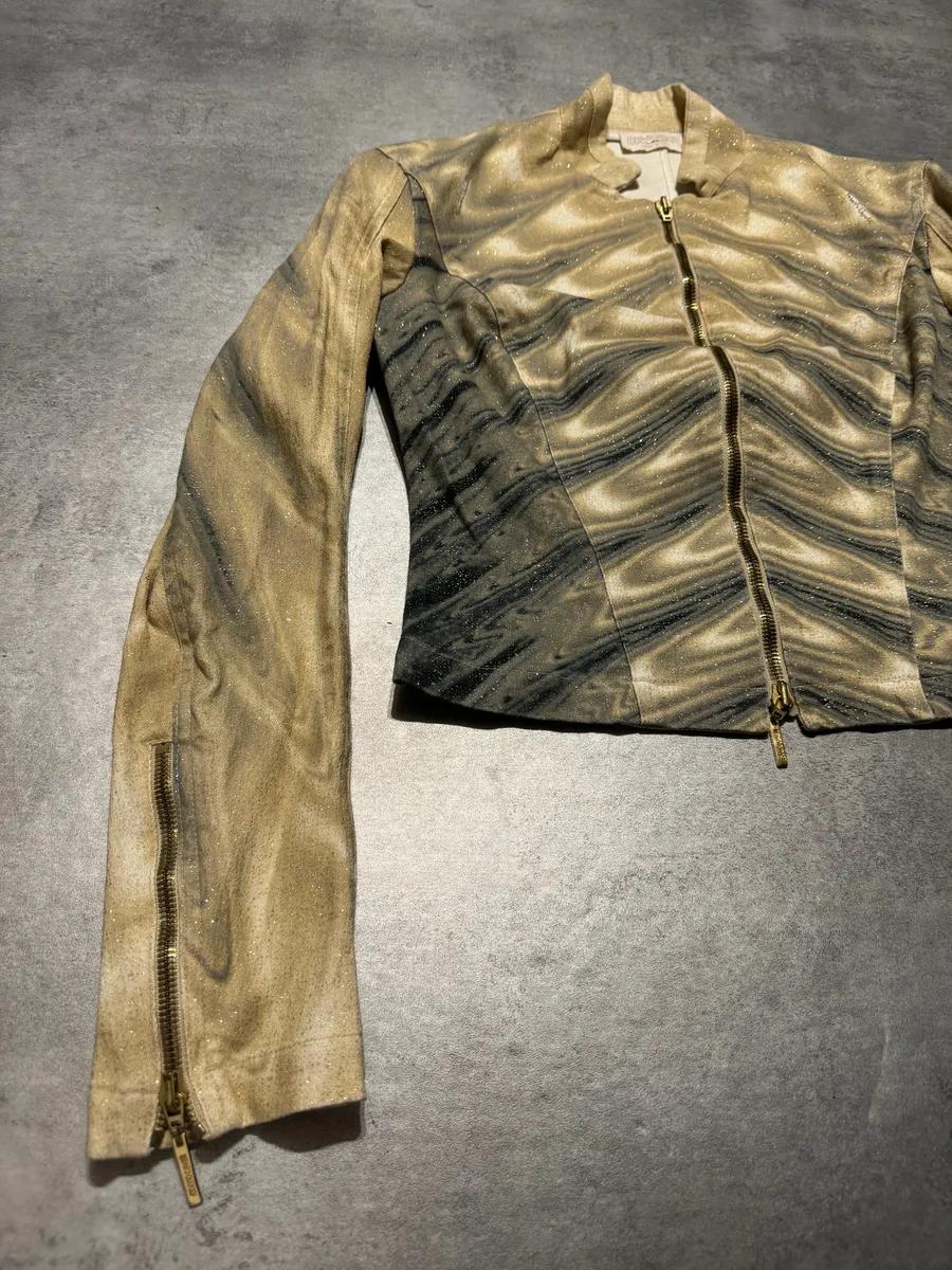 SS2001 Roberto Cavalli Optical Illusion Psycho Jacket - Image 7