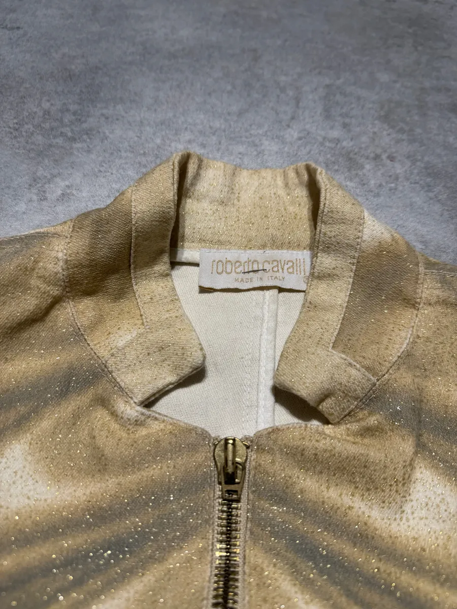 SS2001 Roberto Cavalli Optical Illusion Psycho Jacket - Image 8