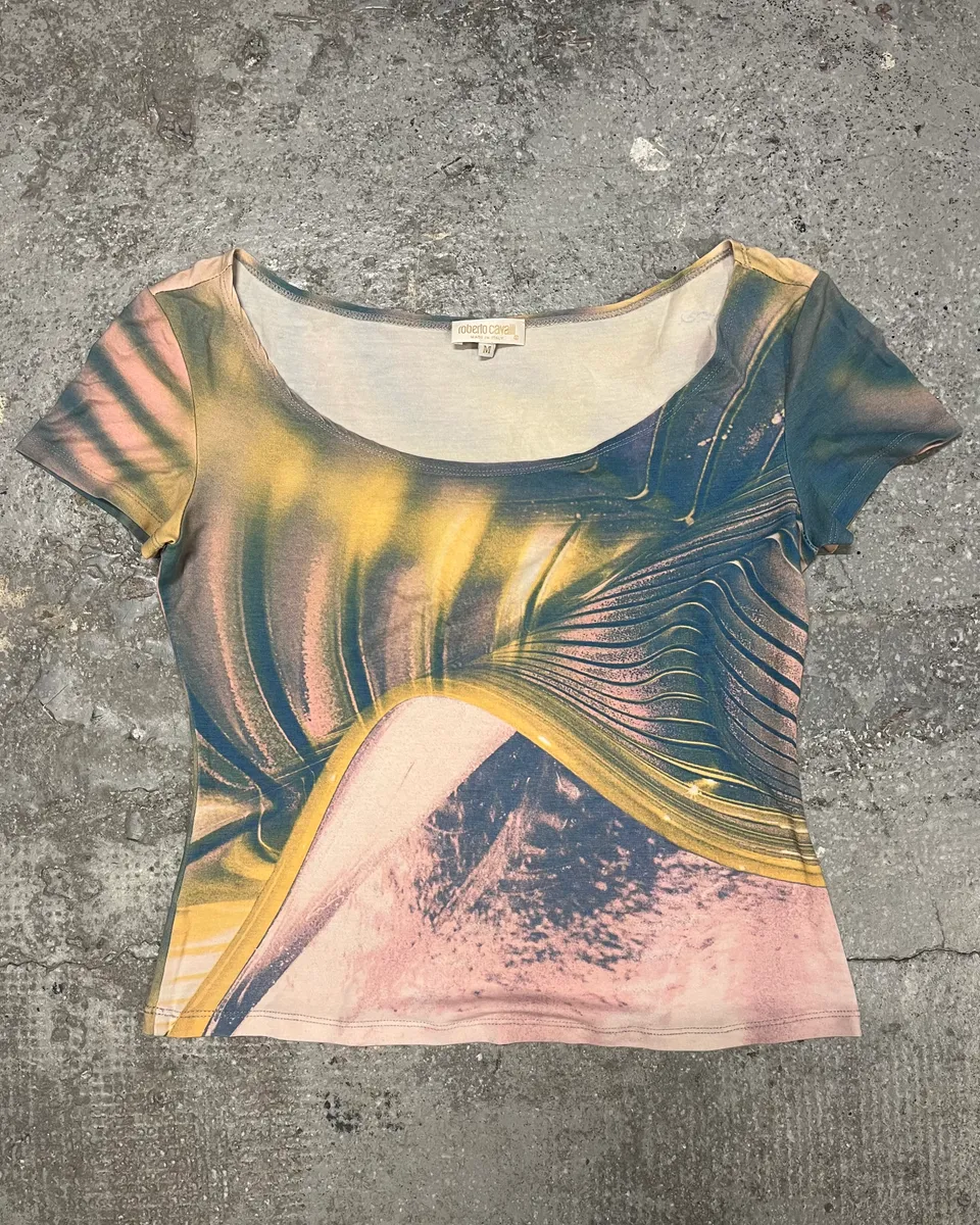 SS2001 Roberto Cavalli Optical Illusion Tee-Shirt