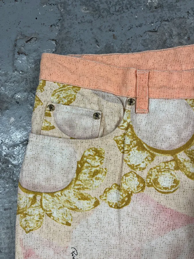 SS2001 Roberto Cavalli Princess Desi Eye Pink Lux Pants - Image 9