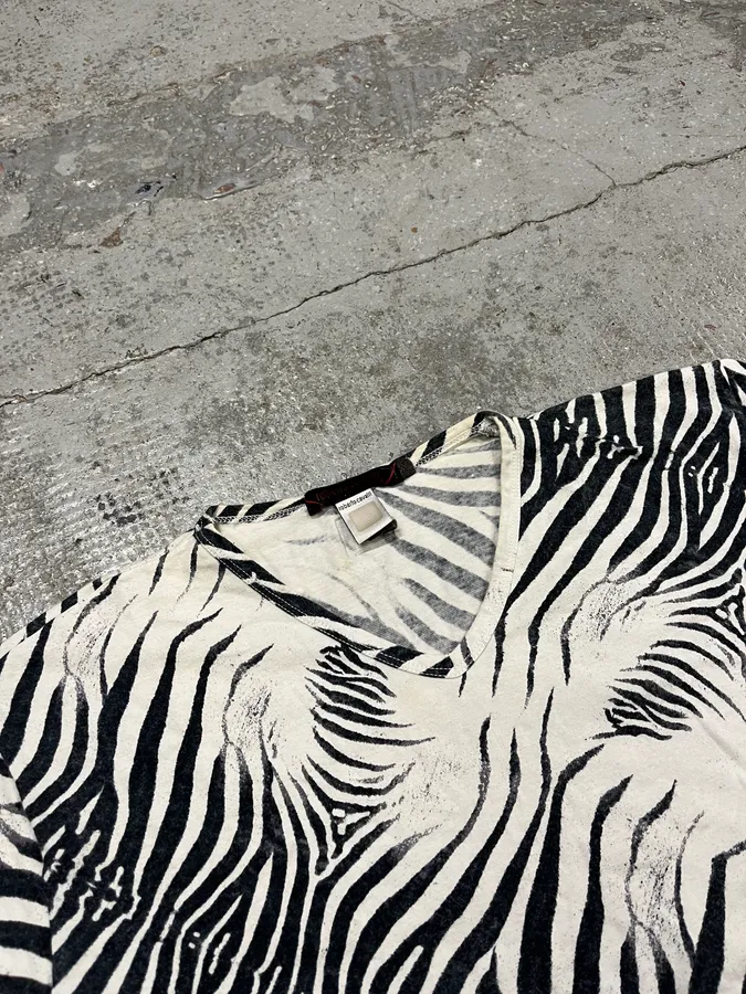 SS2001 Roberto Cavalli Zebra White T-Shirt - Image 4