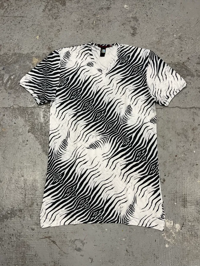 SS2001 Roberto Cavalli Zebra White T-Shirt