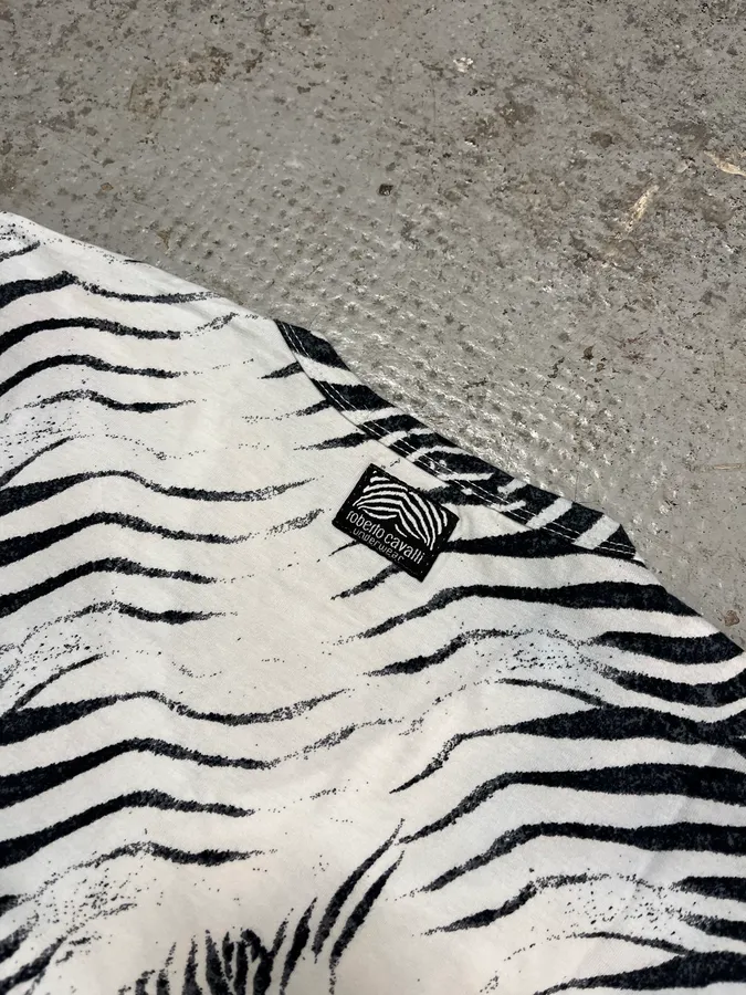SS2001 Roberto Cavalli Zebra White T-Shirt - Image 8