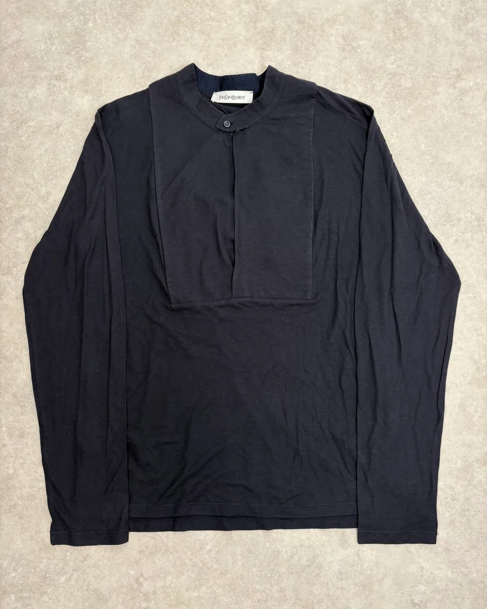 SS2001 Yves Saint Laurent Navy Mao Longsleeves