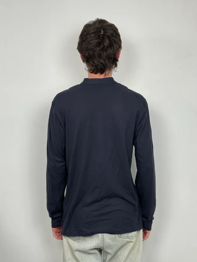SS2001 Yves Saint Laurent Navy Mao Longsleeves - Image 3