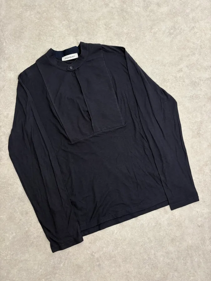 SS2001 Yves Saint Laurent Navy Mao Longsleeves - Image 4