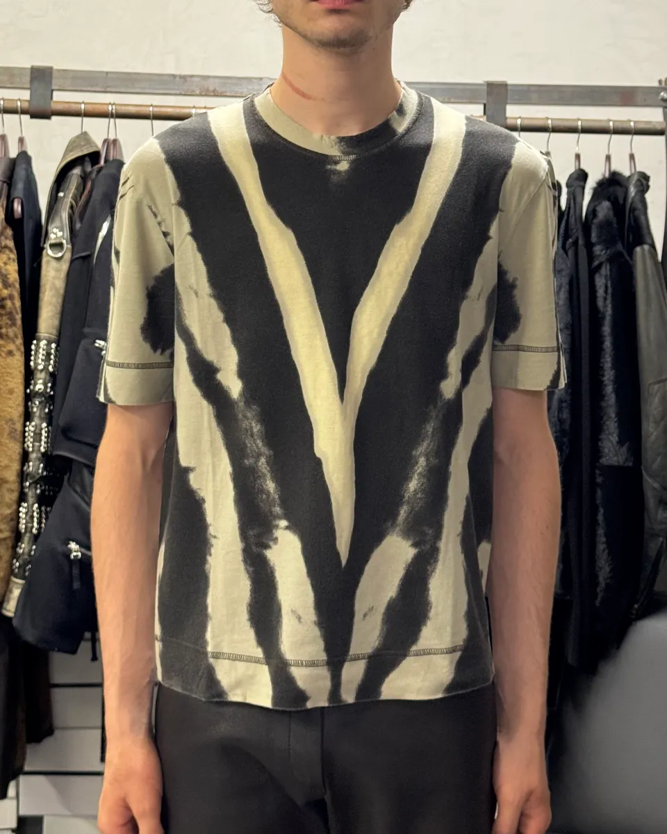 SS2002 Cavalli Black & White Hallucination T-Shirt - Image 2