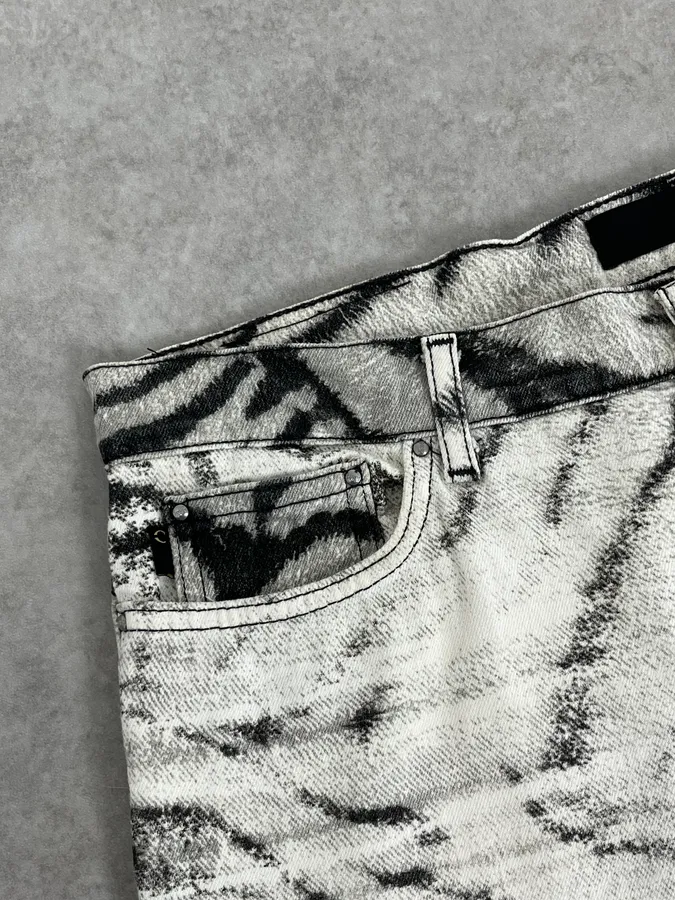 SS2002 Cavalli Black & White Zebra Pants - Image 10