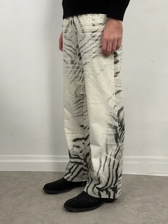 SS2002 Cavalli Black & White Zebra Pants - Image 2