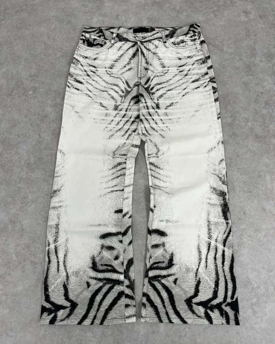 SS2002 Cavalli Black & White Zebra Pants - Image 4