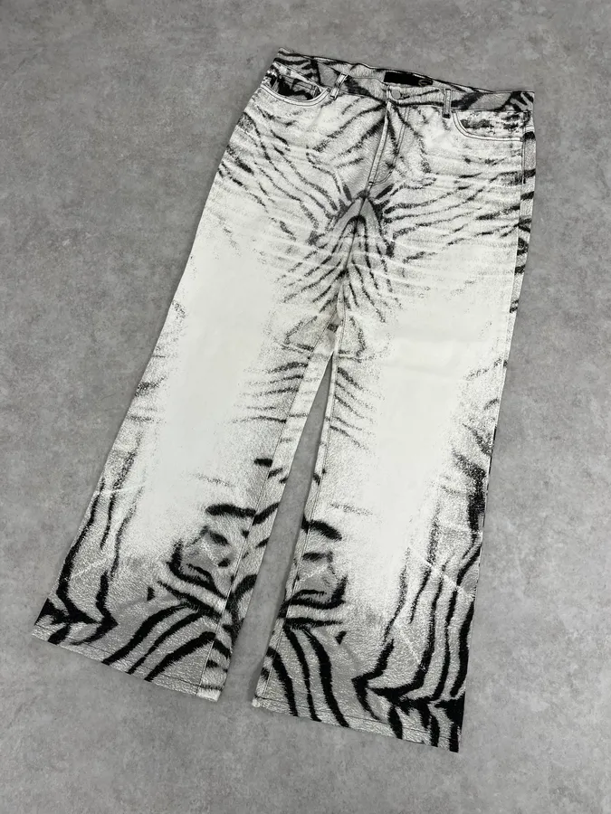 SS2002 Cavalli Black & White Zebra Pants - Image 5