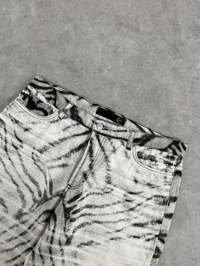 SS2002 Cavalli Black & White Zebra Pants - Image 6