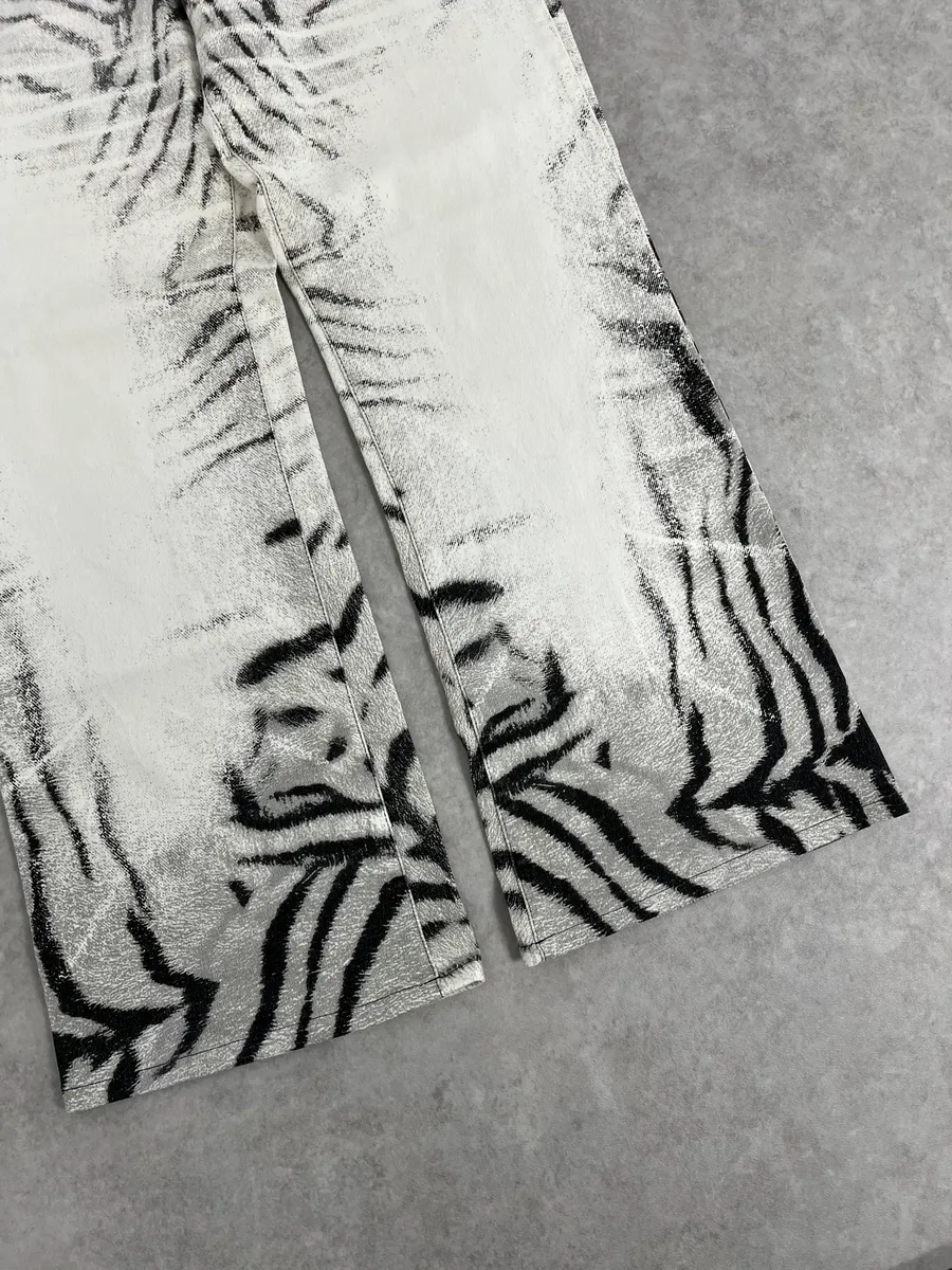 SS2002 Cavalli Black & White Zebra Pants - Image 8