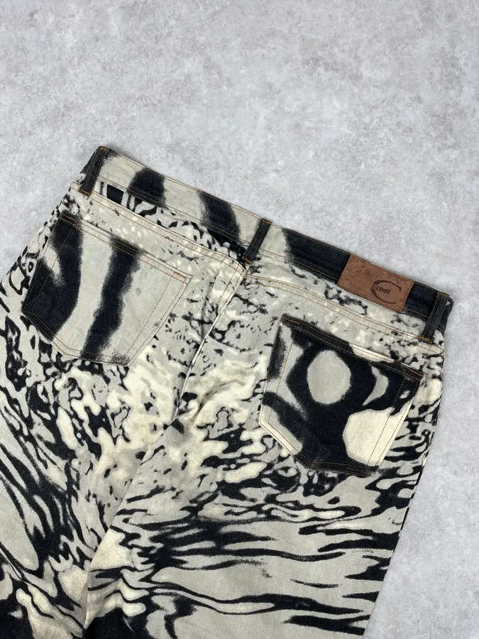 SS2002 Cavalli Hallucination Zebra Black & White Pants - Image 8